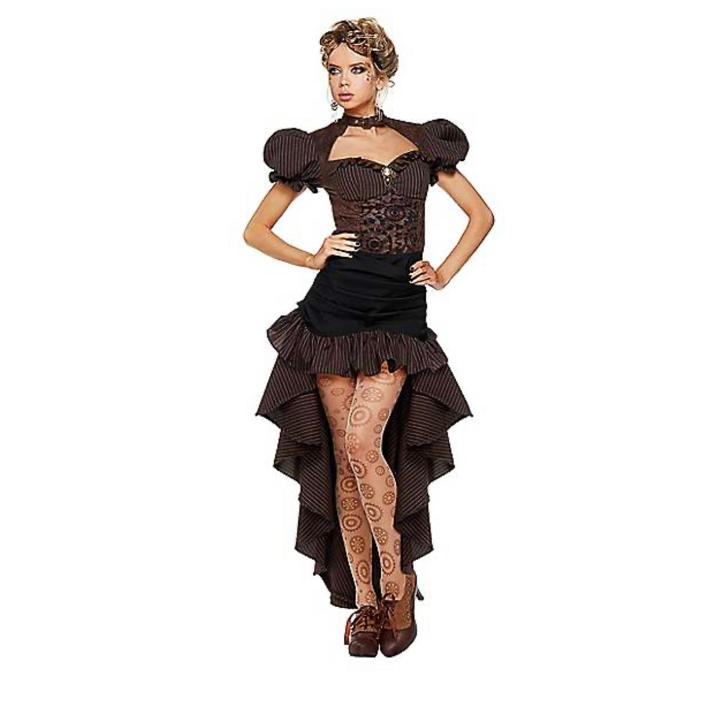 VTG Spirit Halloween 2018 Women's Steampunk Dress Renaissance Faire Cosplay SM